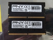 SO DIMM DDR5 2x16GB 5600MT/s CL46 / pamięci RAM PNY MN16GSD55600-BLK 