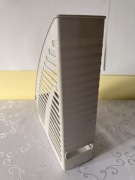 Organizer na dokumenty A4 Herlitz szary ażurowy pojemnik na czasopisma