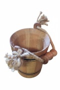 Wiaderko drewnia e ozdobne
