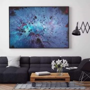 Obraz akryl na płótnie pouring 100x70