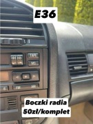 BMW e36 i inne - komplet boczków radia RDS