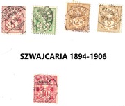 Szwajcaria 1894-1906 2,5,10 Cents Geneve, Chur, Cossonay
