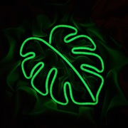 NEON MONSTERA dekoracja lampa