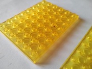 LEGO 2x Plate 6 x 8 No: 3036  Trans-Yellow do setu 6970 Classic Space