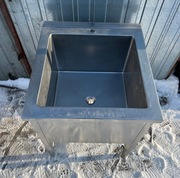 Zlew gastronomiczny głęboki – typ basen | stal nierdzewna | 70/70/85