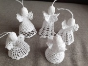 ANIOŁKI SZYDEŁKOWE RĘCZNIE ROBIONE 5 szt