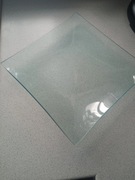 Gładki szklany talerz do ciasta patera szer.26,5x26,5cm