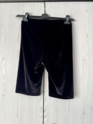 Czarne welurowe krótkie spodenki szorty legginsy Mango MNG Suit S