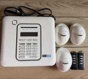 Alarm GTI ONE + 3x czujnik ruchu + 2x pilot – 100% sprawny zestaw