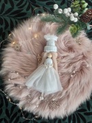 Makrama Anioł stróż świąteczna dekoracja 