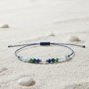 Bransoletka-amulet: Spokój i Harmonia - kamień księżycowy, srebrny hematyt