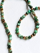 Naszyjnik z TURKUSU AFRYKAŃSKIEGO