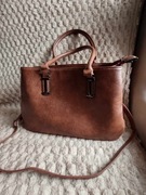 Composizione ,wloska elegancka torebka,kasztan  