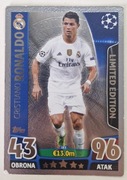 MATCH ATTAX CHAMPIONS LEAGUE 2015-2016 C.RONALDO SILVER LIMITED EDITION