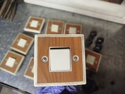 Włącznik PRL brązowe 10 sztuk 