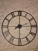 Zegar metalowy czarny loft 70cm