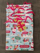 Torebki prezentowe świąteczne 6 sztuk