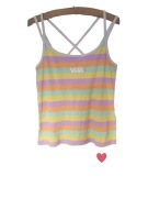 Top / tank top Vans S 36 tęczowy pastelowy bawełniany