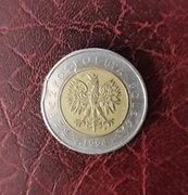 Moneta 5 złotych 1994 destrukt