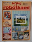 Kram z robótkami 7-8/2001 haft krzyżykowy, szydełko, Richelieu, frywolitka