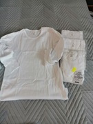 Podkoszulek biały długi rękaw chlopak