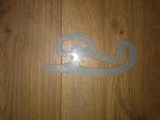 Krzywik krawiecki do wykrojów szablon do kreślenia linii 17cm 