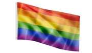 FLAGA RAINBOW TĘCZOWA LGBT DUMY 150x90CM NA MASZT