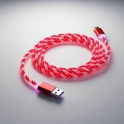 Świecący kabel USB-C led Płynące światło – nowy