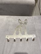 Wieszak metalowy pies buldog
