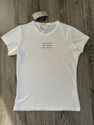 Nowa z metką Bawełniana, biała koszulka Neo Noir Rozmiar XS