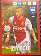 PANINI UPDATE 2017 FIFA 365 TEAM MATE AFC AJAX ZIYECH  UE67