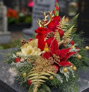 Stroik Nagrobny XXL (85x40 cm) – wianek ozdoba świąteczna boże narodzenie