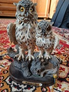 SOWA figurka ozdoba drewniana 