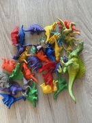 silikonowe gumowe dinozaury mini, mix