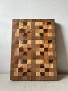 Duża drewniana sztorcowa deska do krojenia (end grain)