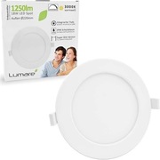 Lumare LED wpuszczane reflektory 1250LM 230V 18W 26mm IP44 ciepła biel