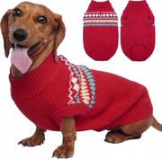 Sweter ubranko dla psa Polarowy Ciepły Miękki Kolor czerwony r. XS