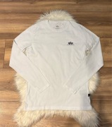 Biała bluzka long sleeve Alpha Industries L