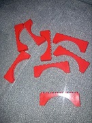 LEGO 3308 Czerwony mostek łuk 1x8x2 330821 1szt