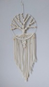 Drzewo życia, makrama na kole, łapacz snów, dekoracja ścienna, styl boho 
