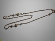 Piękna  Stara Naszyjnik  ze srebra, srebro, waga  31 g, długość 78 cm   