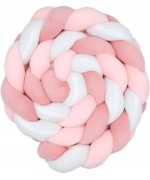 BABYCALIN Warkocz pleciony do łóżeczka oeko-tex