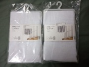 Białe firany na taśmie Sinsay 3 szt. ptaki kwiaty 140x260