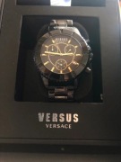 Czarny zegarek na bransolecie Versus Versace Tokyo Chrono VSPGN2519