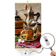 Grzejnik ścienny na podczerwień TRIO Kawa z regulatorem mocy