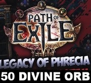PATH OF EXILE - LEGACY OF PHRECIA - EVENT STANDARD 50 DIVINE ORB ORBS ORBY