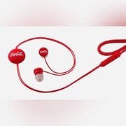 Słuchawki douszne dokanałowe Coca-Cola z regulacją