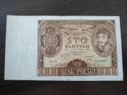 Stary banknot kolekcjonerski 100 zł 1934r. ładny stan