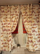 Zasłony dekoracyjne kuchenne, retro 