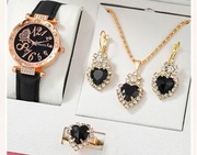 Luksusowy zestaw z damskim zegarkiem